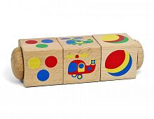Кубики деревянные на оси - Цвет, Десятое Королевство DK02961 iQSclub магазин настольных и развивающих игр