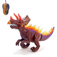 Динозавр радиоуправляемый - Дракон T-Rex, световые и звуковые эффекты, работает от батареек 1657333 iQSclub магазин настольных и развивающих игр