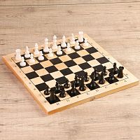 Настольная игра 3 в 1 - Орнамент: шахматы, шашки, нарды (доска дерево 42х42 см) 3814988 iQSclub магазин настольных и развивающих игр