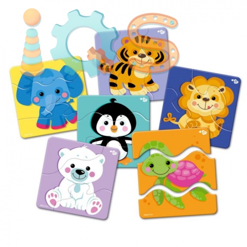 Пазл-макси для малышей - Зверята, 18 элементов, Baby Toys iQSclub магазин настольных и развивающих игр фото 2