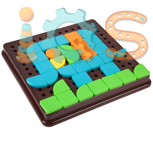 Мозаика для малышей - Геометрия, Bondibon iQSclub магазин настольных и развивающих игр фото 3