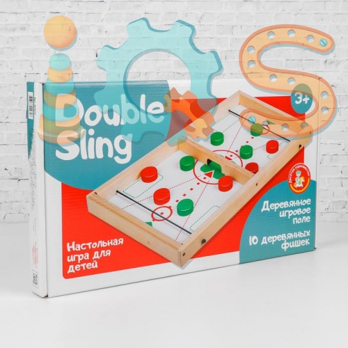 Настольная деревянная игра - Дабл Слинг 3+ iQSclub магазин настольных и развивающих игр фото 2