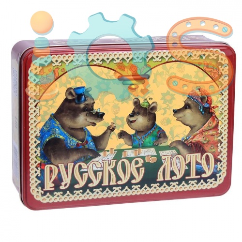 Русское лото - Три медведя, жестяная коробка, Десятое королевство iQSclub магазин настольных и развивающих игр