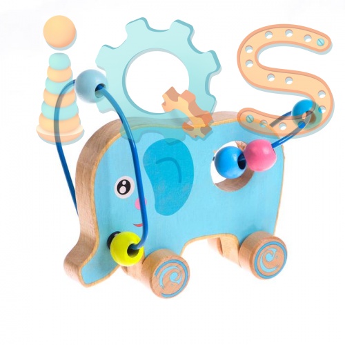 Детская развивающая игрушка - Серпантинка-каталка, МИКС iQSclub магазин настольных и развивающих игр