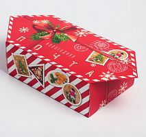 Коробка-конфета - Новогодняя почта, 9,3*14,6*5,3 см 4381607 iQSclub магазин настольных и развивающих игр