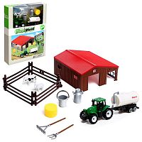 Игровой набор - Ферма: трактор, сарай и животные 9459244 iQSclub магазин настольных и развивающих игр