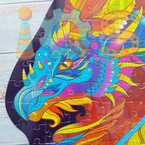 Пазл фигурный - Мифический дракон, 148 элементов 9494890 от магазина настольных и развивающих игр iQSclub фото 3