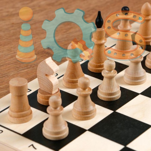 Шахматы - Классика, доска дерево, 29*29*4 см iQSclub магазин настольных и развивающих игр фото 3