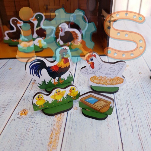 Игровой набор из фермы с фигурками домашних животных 3+ iQSclub магазин настольных и развивающих игр фото 5