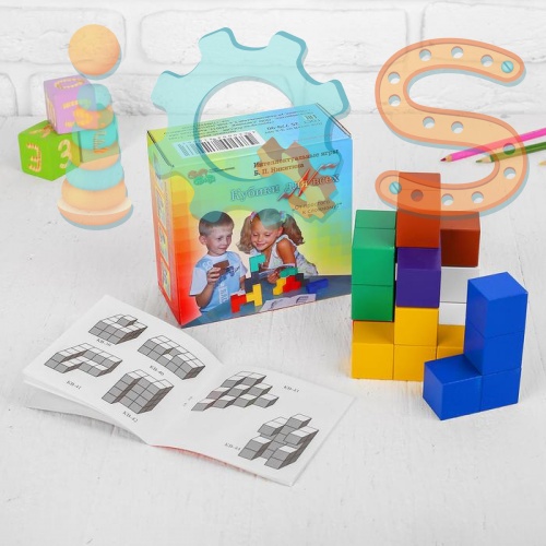 Деревянные кубики Б.П. Никитина -  Кубики для всех iQSclub магазин настольных и развивающих игр