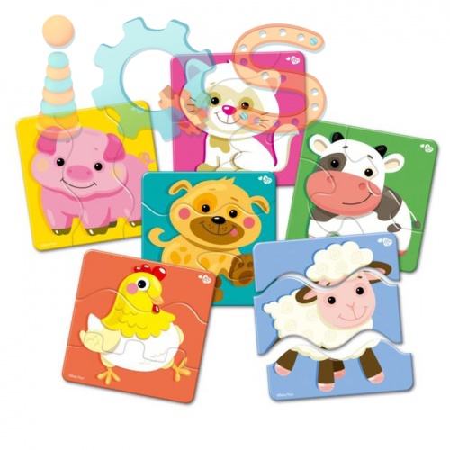 Пазл-макси для малышей - Домашние животные, 18 элементов, Baby Toys iQSclub магазин настольных и развивающих игр фото 2