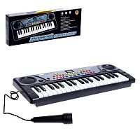 Синтезатор - Детский, 37 клавиш, с микрофоном, цвет чёрный 6975822 iQSclub магазин настольных и развивающих игр