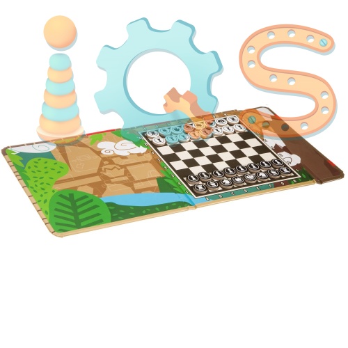 Магнитная игра для путешествий - Шашки и шахматы, Bondibon iQSclub магазин настольных и развивающих игр фото 3