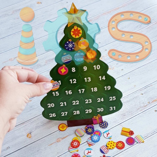 Магнитная елка-календарь 3+ BB4622 от магазина настольных и развивающих игр iQSclub