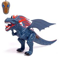 Динозавр радиоуправляемый - Дракон, дышит паром, световые и звуковые эффекты, работает от батареек 5036825 iQSclub магазин настольных и развивающих игр