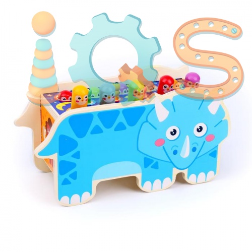 Развивающая игрушка 3 в 1 - Милый динозаврик 3+ iQSclub магазин настольных и развивающих игр фото 4