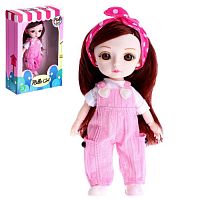 Кукла модная шарнирная - Варя в комбинезоне, высота 16 см 7135961 iQSclub магазин настольных и развивающих игр