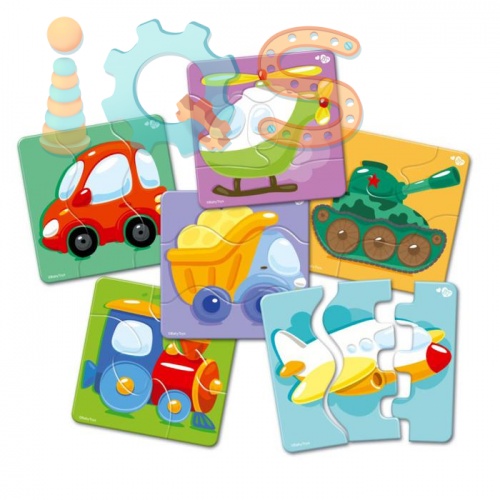 Пазл-макси для малышей - Транспорт, 18 элементов, Baby Toys iQSclub магазин настольных и развивающих игр фото 2