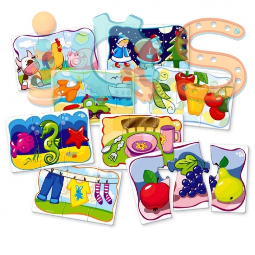 Пазл-макси для малышей - Собери в группы, 24 элемента, Baby Toys iQSclub магазин настольных и развивающих игр фото 2