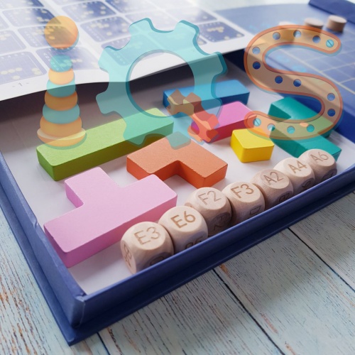 Тетрис-головоломка магнитный для развития логического мышления 3+ iQSclub магазин настольных и развивающих игр фото 4