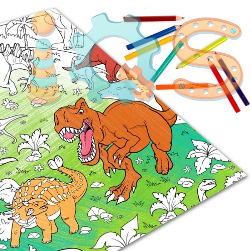 Раскраска гигант - Эра динозавров, БУКВА-ЛЕНД iQSclub магазин настольных и развивающих игр фото 2