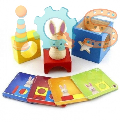 Логическая игра - Застенчивый Кролик, Bondibon iQSclub магазин настольных и развивающих игр фото 2
