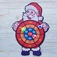 Дартс - Дед мороз, 3 шарика на липучках, крючок 9731127 iQSclub магазин настольных и развивающих игр