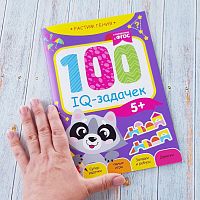 Книга обучающая состоит из 100 игр и задачек 5+ IQS073983496 iQSclub магазин настольных и развивающих игр