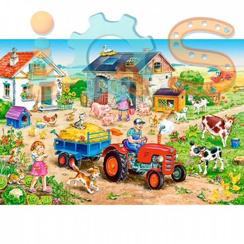Пазл-макси - Жизнь на ферме, 40 элементов, Castorland iQSclub магазин настольных и развивающих игр фото 2