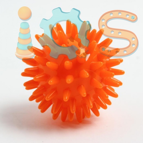 Мяч массажный, диаметр 6 см., цвет оранжевый, Ортосила iQSclub магазин настольных и развивающих игр