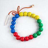 Шнуровка-бусы разноцветные шары, RNToys 5386507 iQSclub магазин настольных и развивающих игр