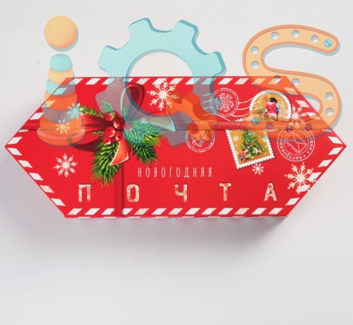 Коробка-конфета - Новогодняя почта, 9,3*14,6*5,3 см 4381607 от магазина настольных и развивающих игр iQSclub фото 3