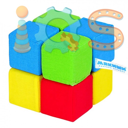 Набор мягких кубиков - 4 цвета, Мякиши iQSclub магазин настольных и развивающих игр фото 3