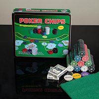 Покер, набор для игры (карты 2 колоды, фишки 500 шт,сукно) 118720 iQSclub магазин настольных и развивающих игр
