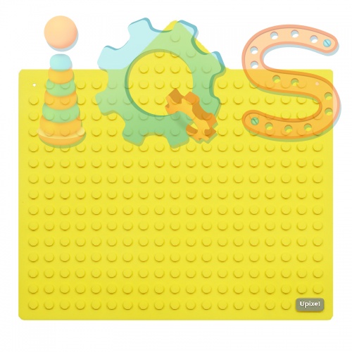 Мозаика пиксельная на желтой интерактивной панели  iQSclub магазин настольных и развивающих игр