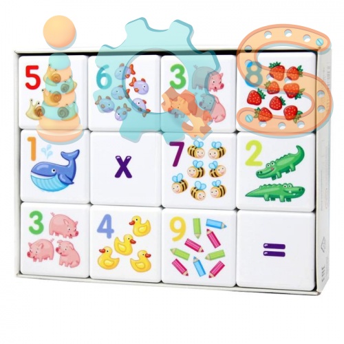 Кубики для умников - Арифметика, Десятое королевство iQSclub магазин настольных и развивающих игр